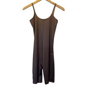 Spanx Women's Beige Mineral Taupe Open Bust Mid-Tight Bodysuit Size Medium NWT